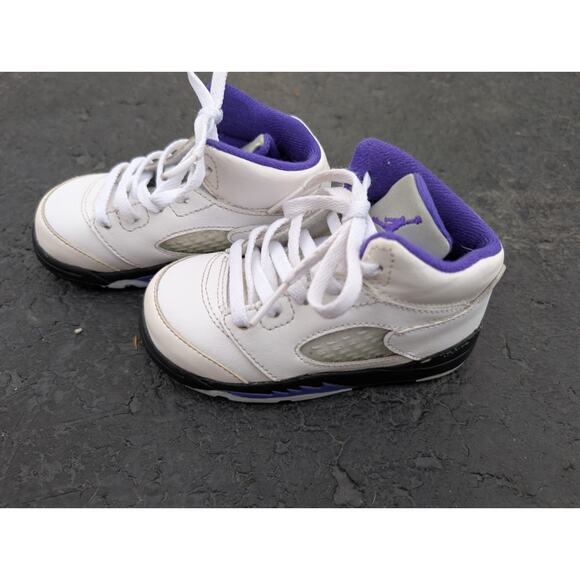 Air Jordan Toddler Retro 5 TD “Dark Concord” Sneakers Size 7c Purple 440890-141 - Picture 4 of 8